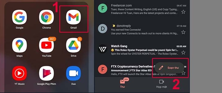 Cách đưa ảnh từ điện thoại lên máy tính bằng Gmail