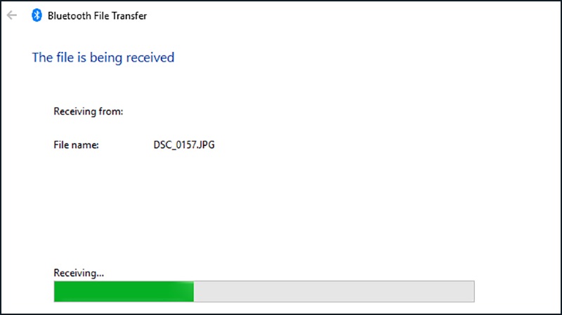 Chuyển ảnh từ điện thoại sang máy tính bằng cách sử dụng Bluetooth