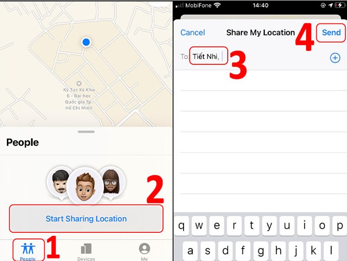 Cách định vị iPhone của chồng mà không biết