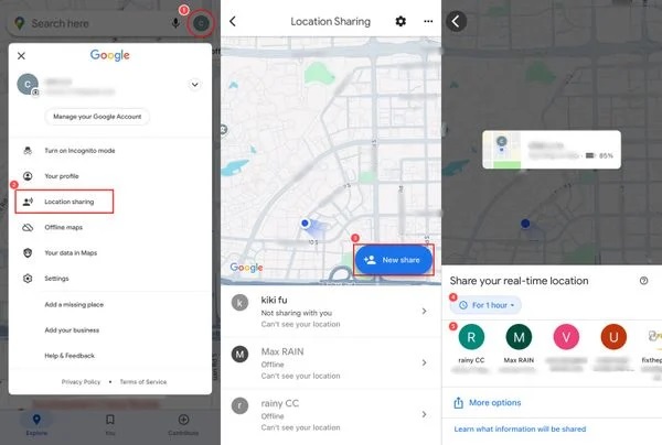 Cách định vị iPhone của chồng qua Google Maps