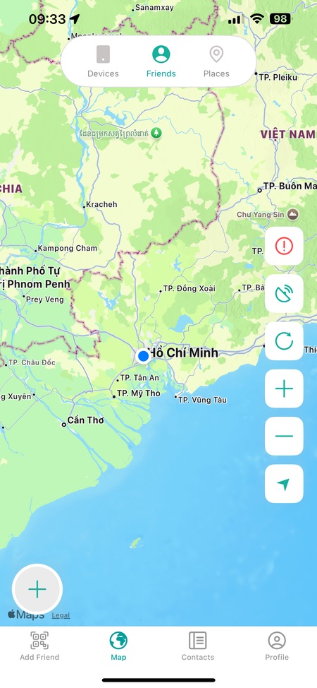 Cách cài định vị theo dõi chồng qua tính năng chia sẻ vị trí