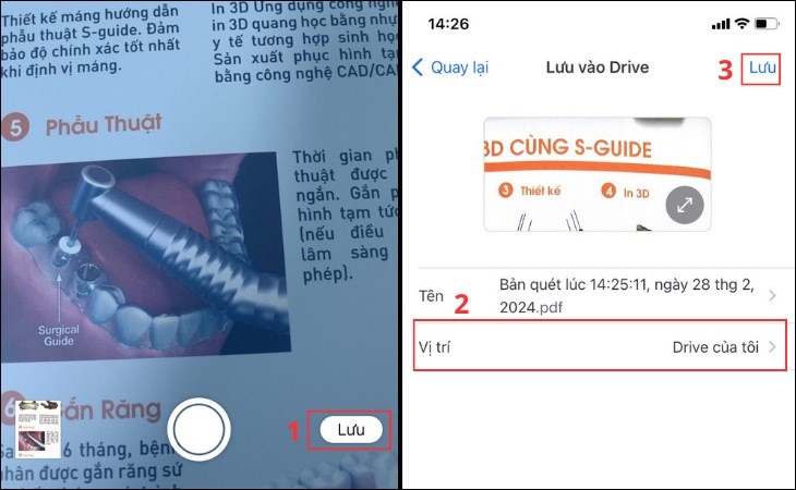 Cách scan bằng điện thoại Samsung bằng Google Drive