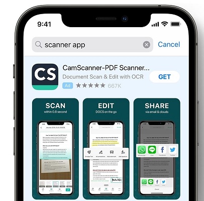 Dùng ứng dụng CamScanner App tạo file PDF từ ảnh trên điện thoại miễn phí
