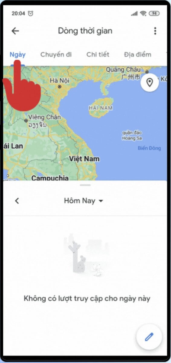 Cách theo dõi điện thoại qua Google Map bằng tính năng dòng thời gian
