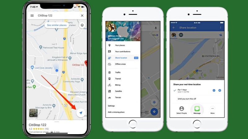 Cài đặt định vị giữa điện thoại Samsung và iPhone