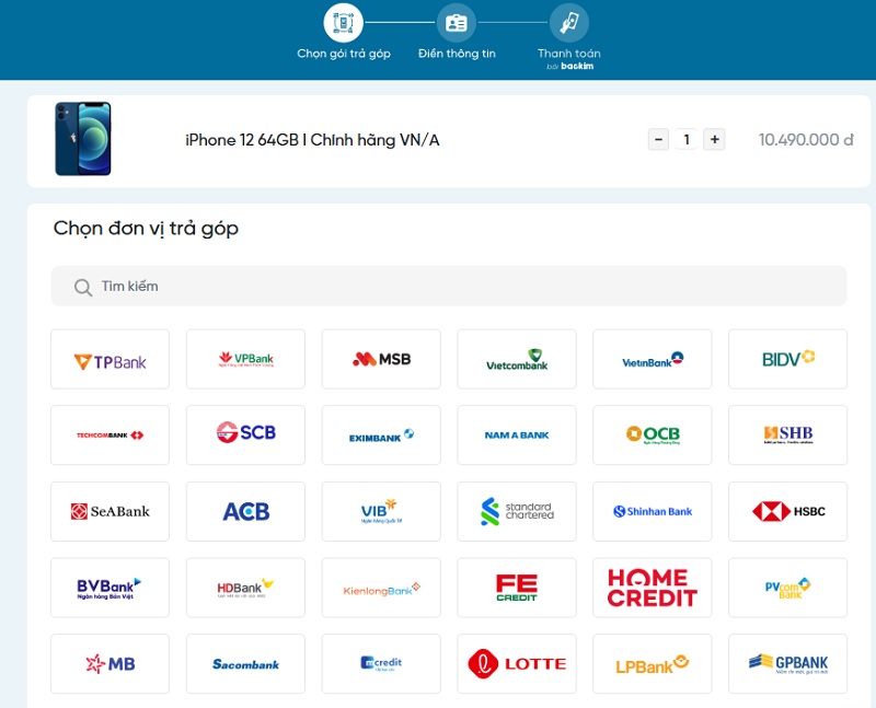 Mua iPhone 12 trả góp trả trước bao nhiêu?