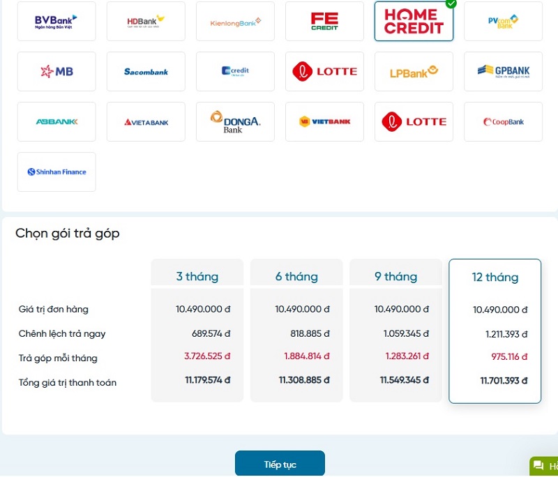 Hướng dẫn mua iPhone 12 trả góp trả trước tại Tuấn Apple
