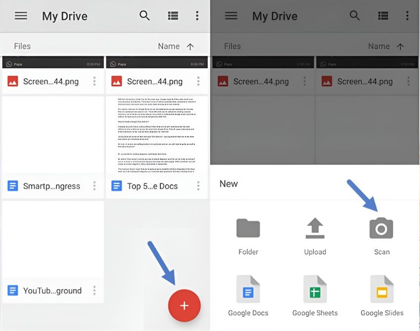 Cách scan ảnh bằng điện thoại iphone bằng Google Drive
