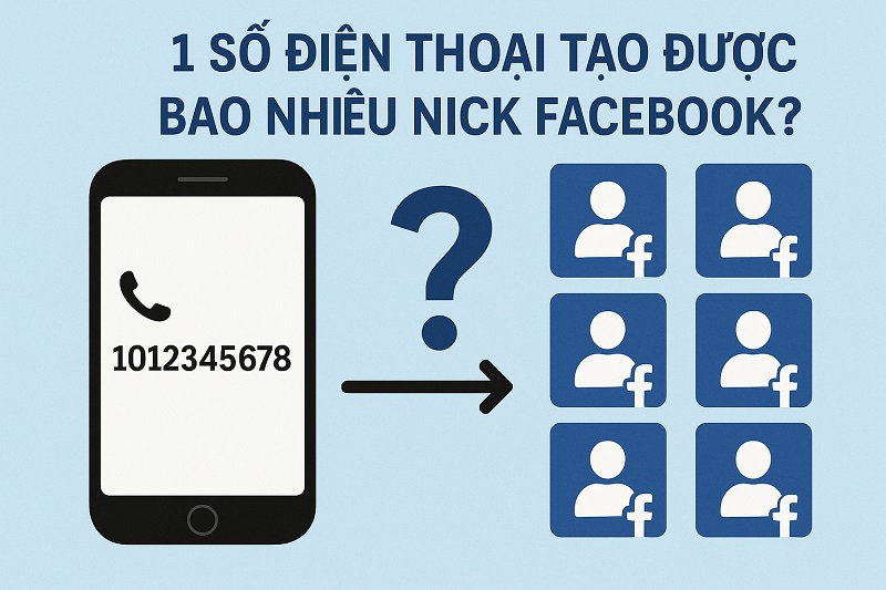 1 số điện thoại tạo được bao nhiêu nick Facebook?