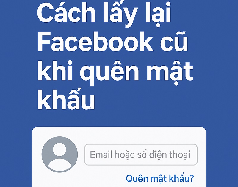 Cách lấy lại Facebook cũ khi quên mật khẩu