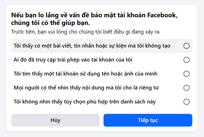 Cách lấy lại Facebook không cần mã xác nhận nhanh chóng