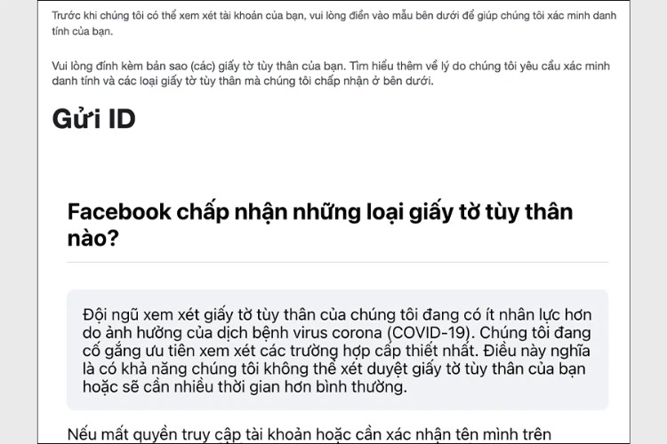 Cách lấy lại Facebook không cần mã xác nhận nhanh chóng