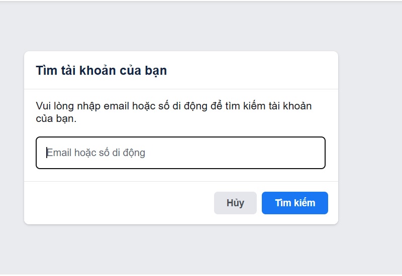 Cách lấy lại mật khẩu Facebook bằng mật khẩu cũ