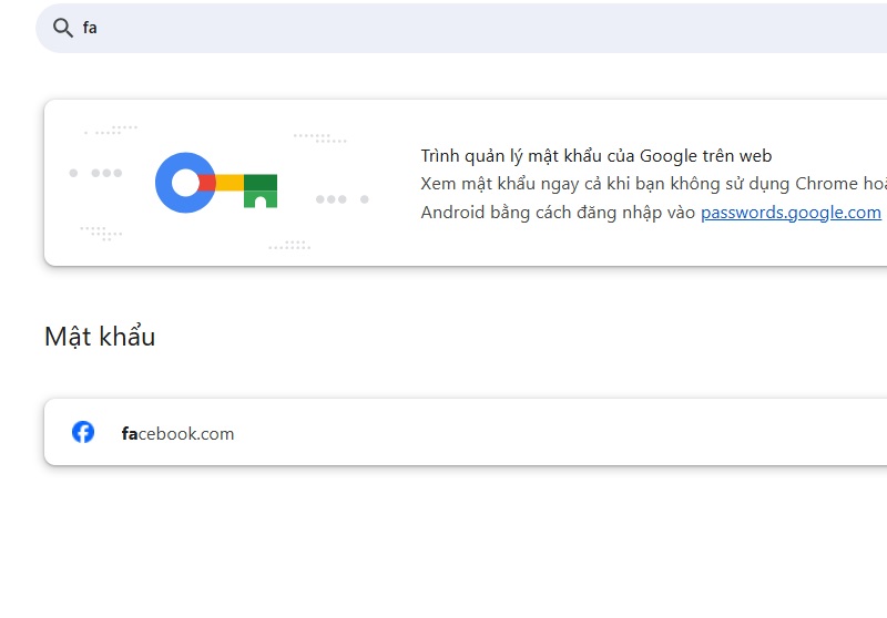 Sử dụng trình quản lý mật khẩu trên trình duyệt