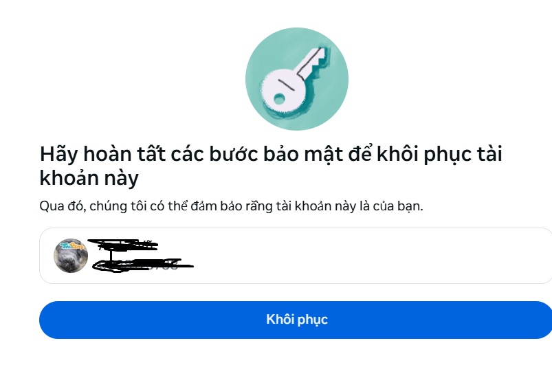 Sử dụng tính năng Facebook find your account