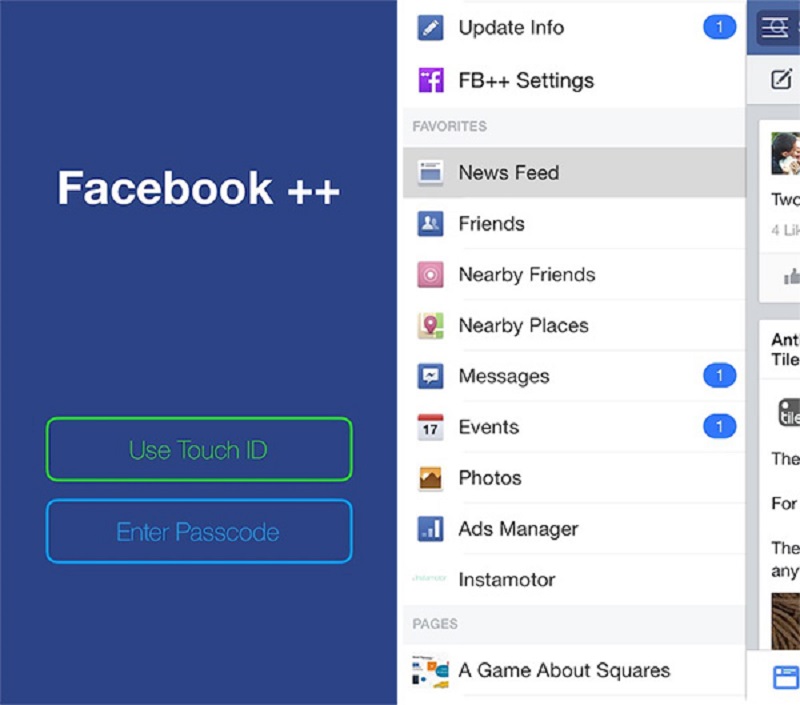 Cách dùng 2 Facebook trên iPhone