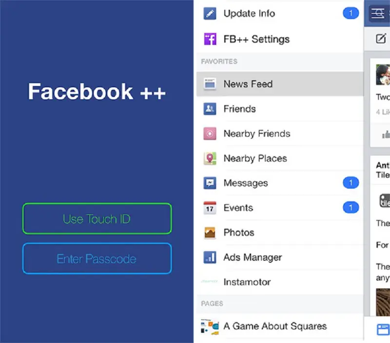 Cách dùng 2 Facebook trên iPhone