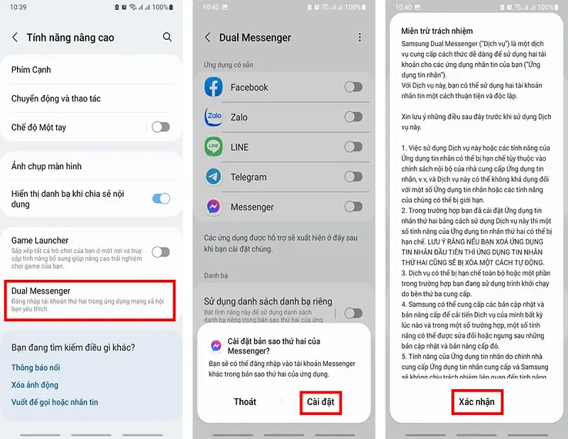 Cách dùng 2 Nick facebook cùng lúc trên SamSung