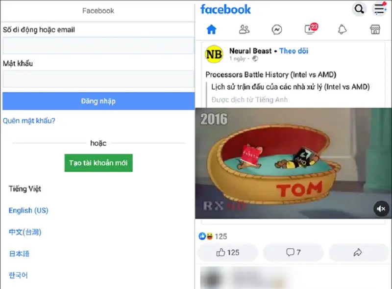 Cách dùng 2 Nick facebook cùng lúc trên SamSung
