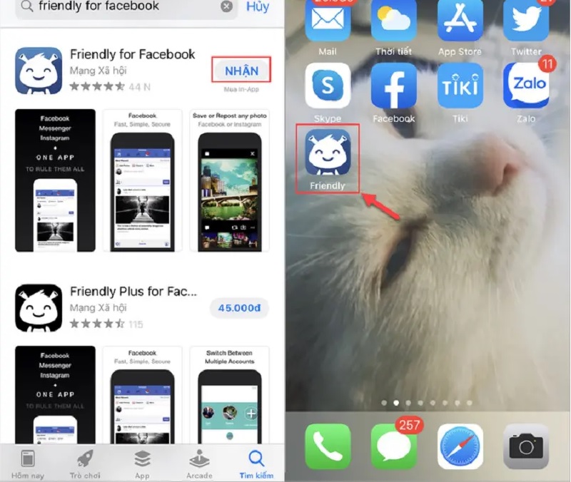 Cách dùng 2 Facebook trên iPhone