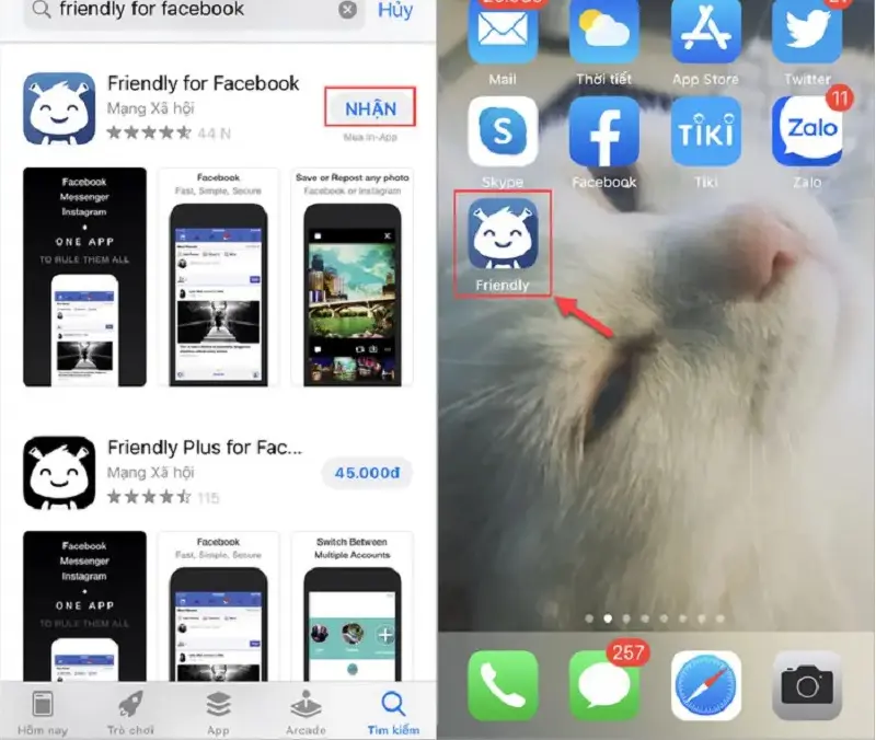 Cách dùng 2 Facebook trên iPhone