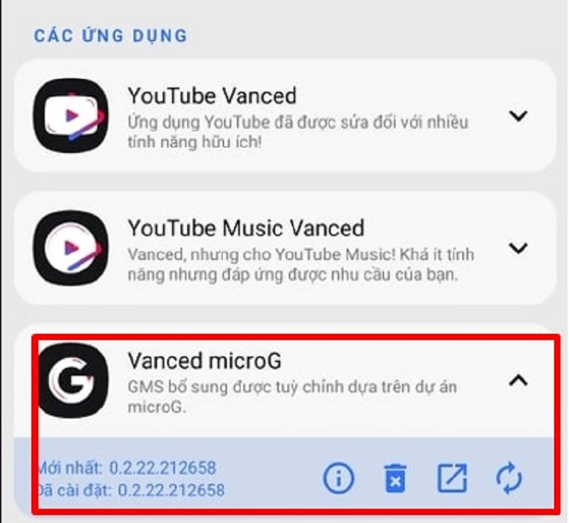 Sử dụng phần mềm Youtube Vanced