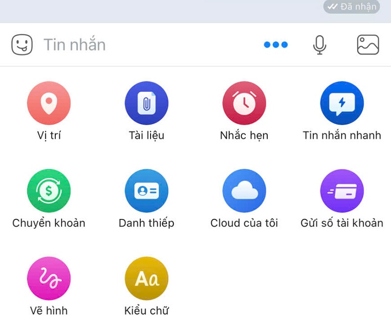 Chọn biểu tượng ba chấm góc dưới, sau đó nhấn vào mục Vị trí để chia sẻ.