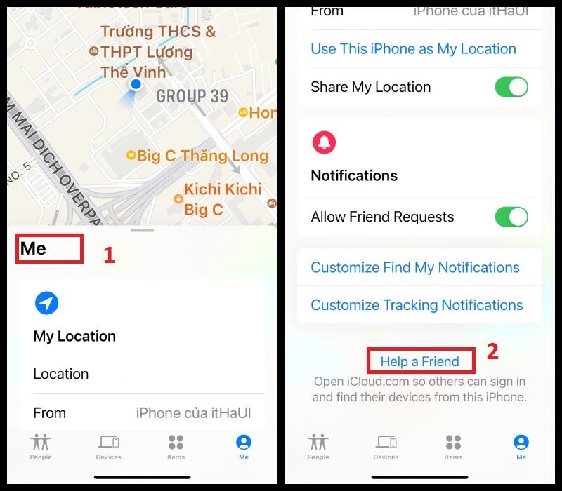 Cách tìm điện thoại bị mất khi tắt nguồn trên thiết bị iPhone