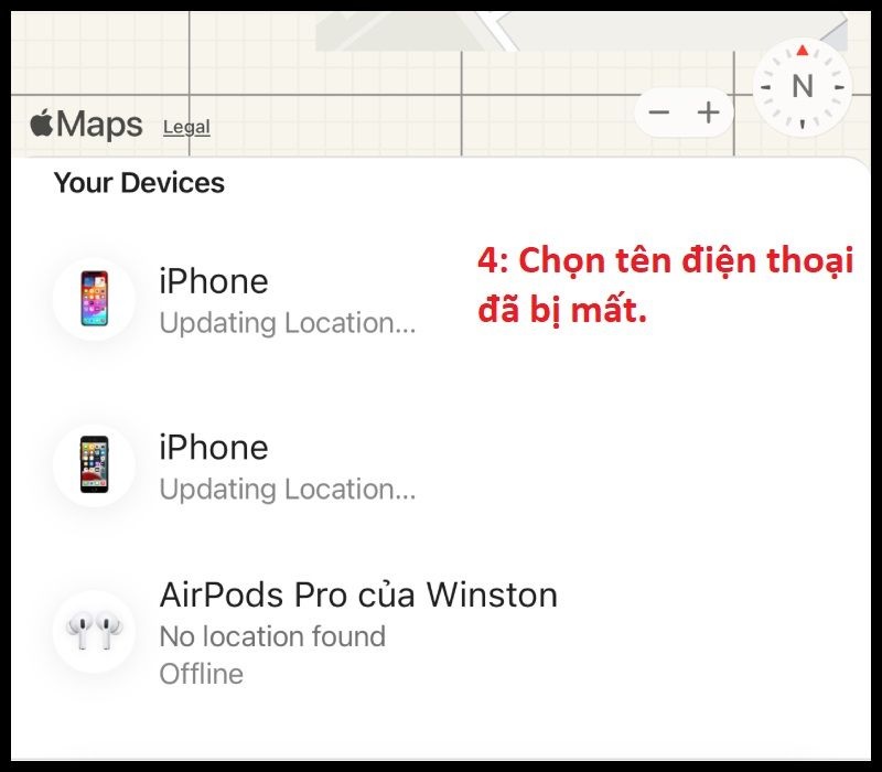 Cách tìm điện thoại bị mất khi tắt nguồn trên thiết bị iPhone