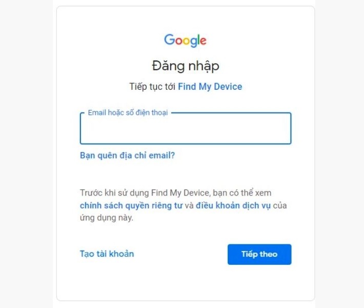 Hướng dẫn cách tìm điện thoại Samsung bị mất bằng Gmail bằng tính năng Find My Device
