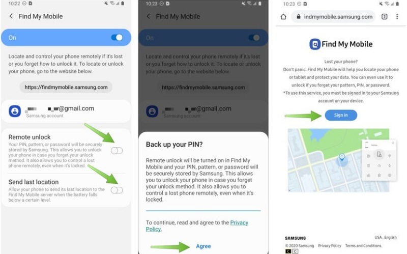Hướng dẫn tìm điện thoại Samsung bị mất bằng Gmail bằng tính năng Find My Mobile