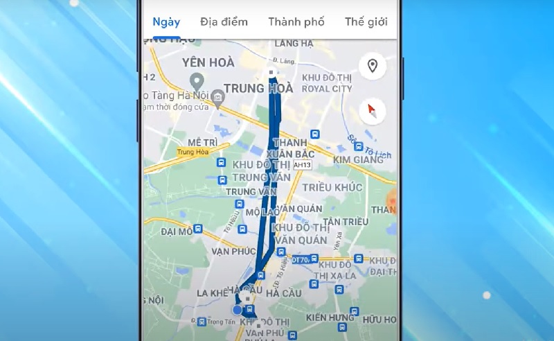 Truy cập https://www.google.com/maps/timeline để xem vị trí iPhone nếu đã bật Lịch sử vị trí.