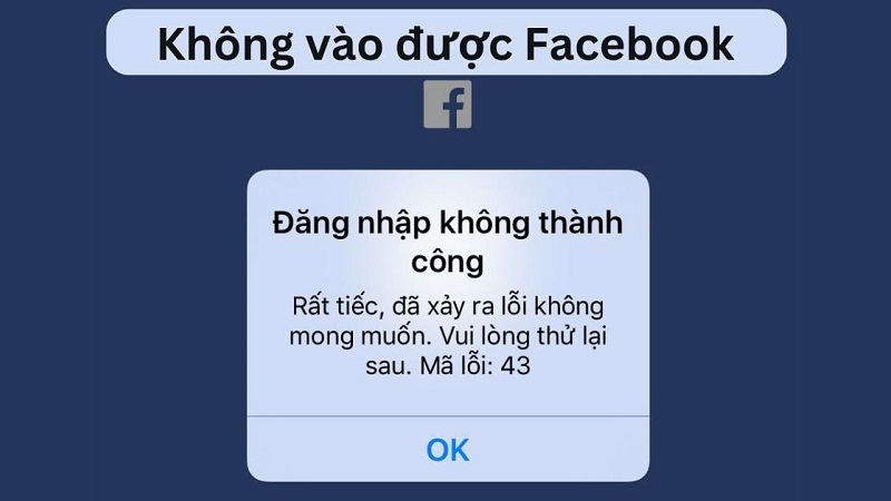 Nguyên nhân không thể đăng nhập Facebook trên điện thoại