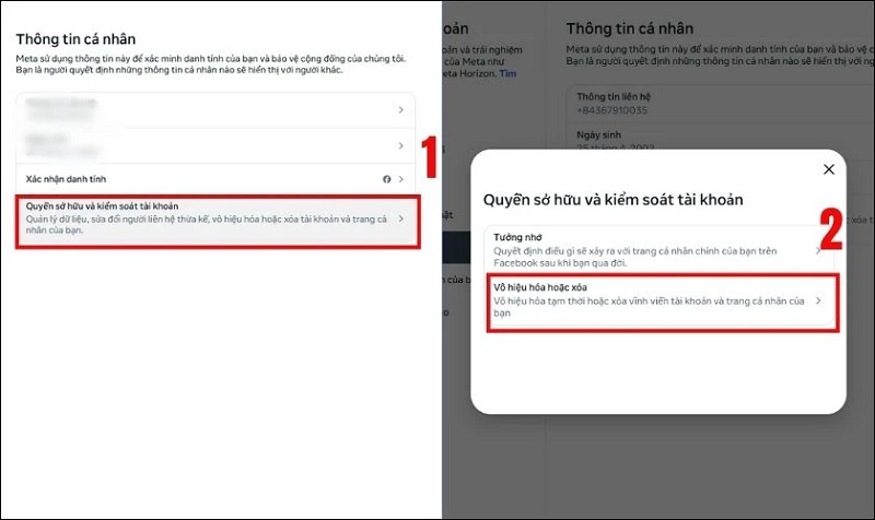 Cách xóa tài khoản Facebook vĩnh viễn trên máy tính