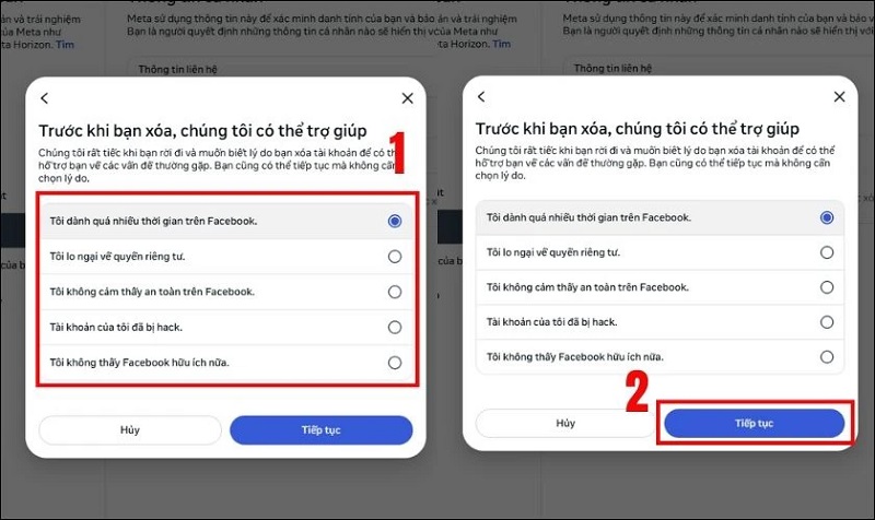 Cách xóa tài khoản Facebook vĩnh viễn trên máy tính