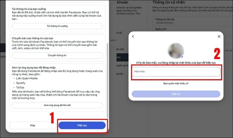 Cách xóa tài khoản Facebook vĩnh viễn trên máy tính
