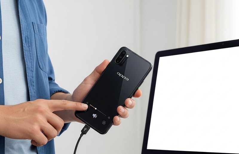 Cách mở nguồn điện thoại Oppo khi không có phím Home cứng