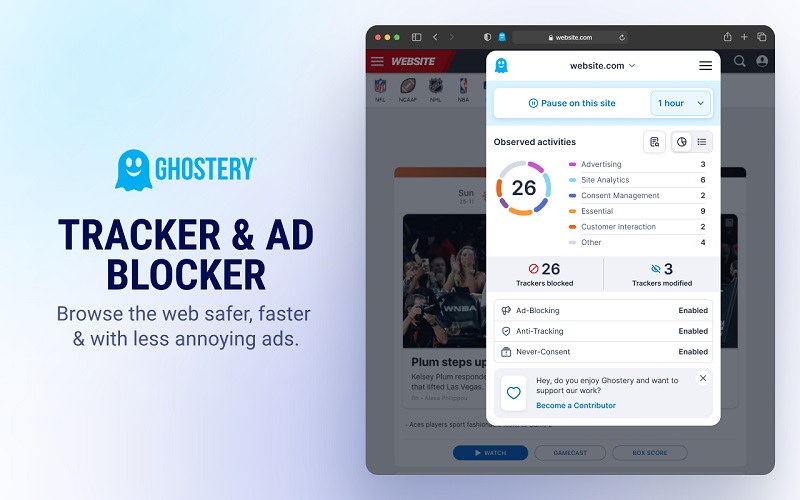 Ghostery Phần mềm chặn quảng cáo trên điện thoại