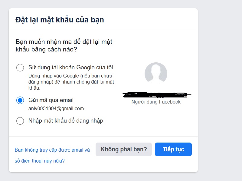Nên làm gì khi quên mật khẩu Facebook nhưng không nhận được mã xác nhận?