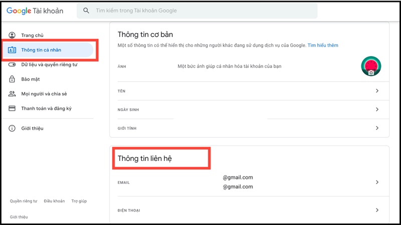 Đăng kí, tạo nhiều Gmail bằng cách thay đổi tên địa chỉ