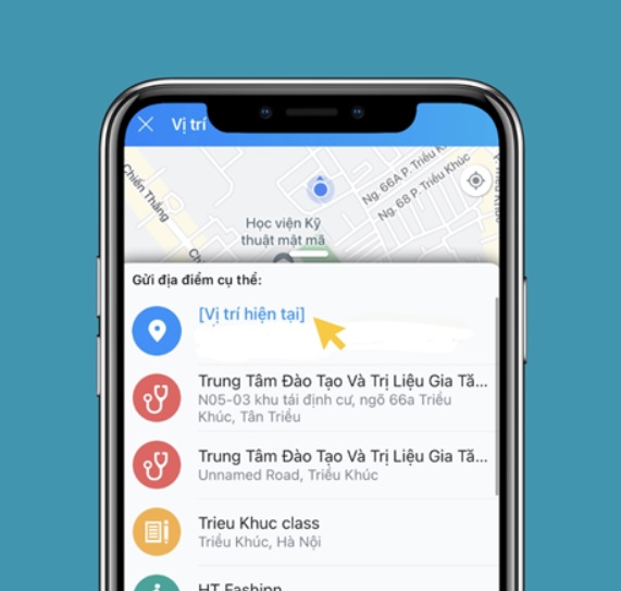 Cách định vị điện thoại qua Zalo qua tính năng