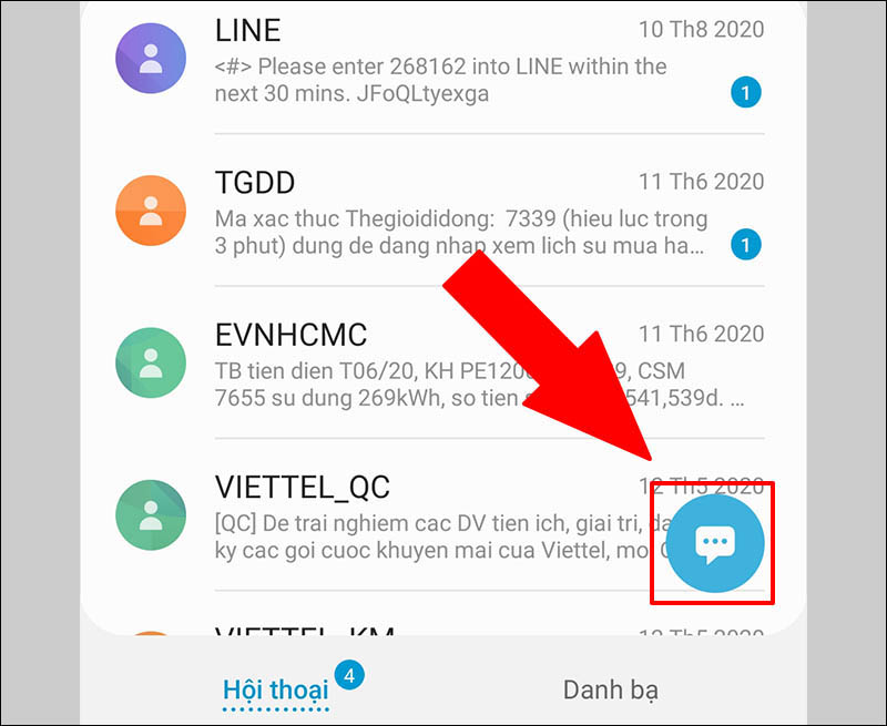 Hướng dẫn cách nhắn tin nhanh cho nhiều người Samsung