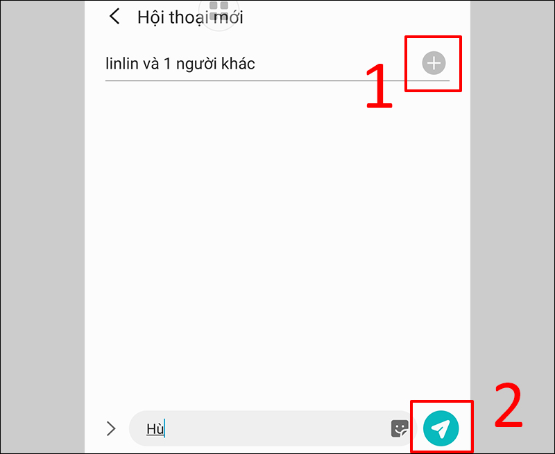 Hướng dẫn cách nhắn tin nhanh cho nhiều người Samsung