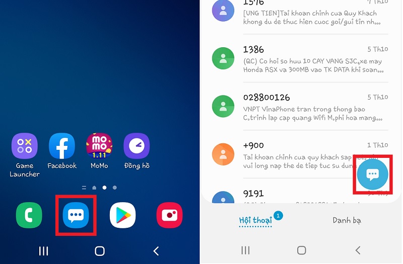 Hướng dẫn cách nhắn tin nhanh cho nhiều người Samsung