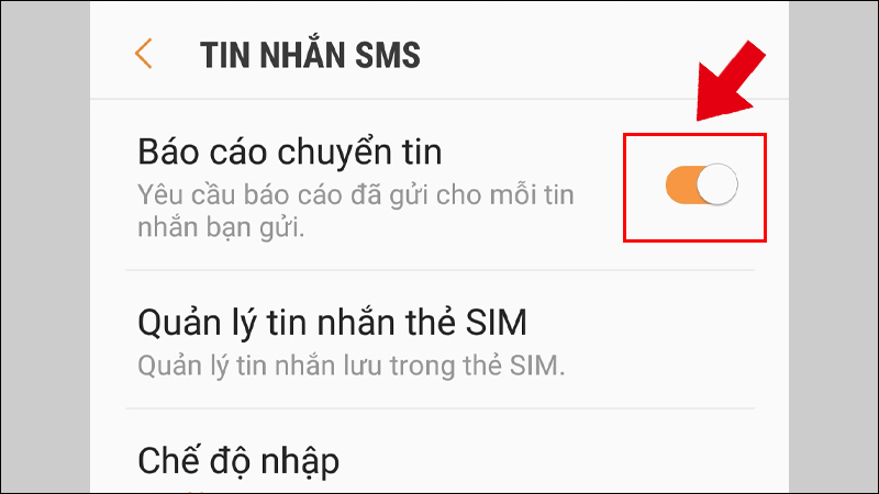 Cách cài đặt tin nhắn SMS cho Samsung