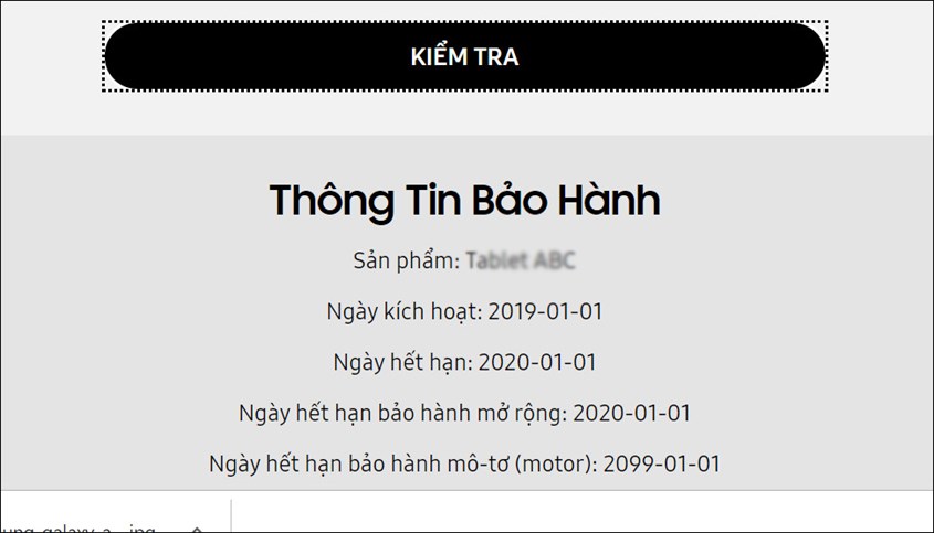 Cách kiểm tra thời gian bảo hành điện thoại Samsung bằng IMEI