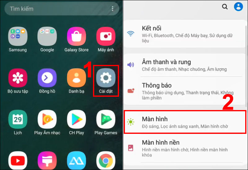 Cách khắc phục điện thoại Samsung trắng đen