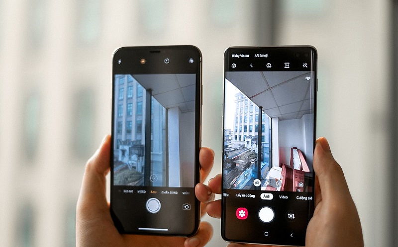 So sánh cảm biến samsung và iphone