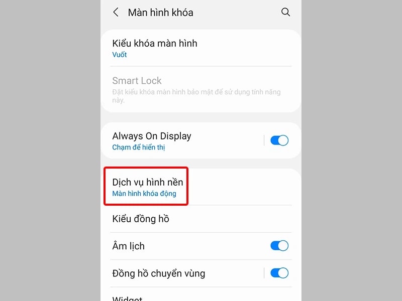 Cách tắt quảng cáo trên màn hình khóa Samsung