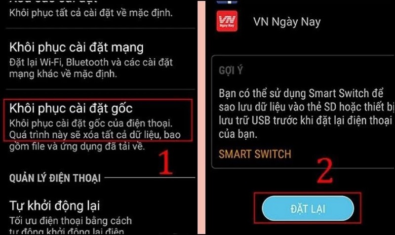Cách giải phóng bộ nhớ điện thoại Samsung bị đầy